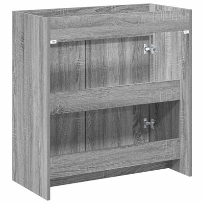 Badkamer Onder Wasbak Kast Grijs Sonoma 78,5 x 37,5 x 81 cm