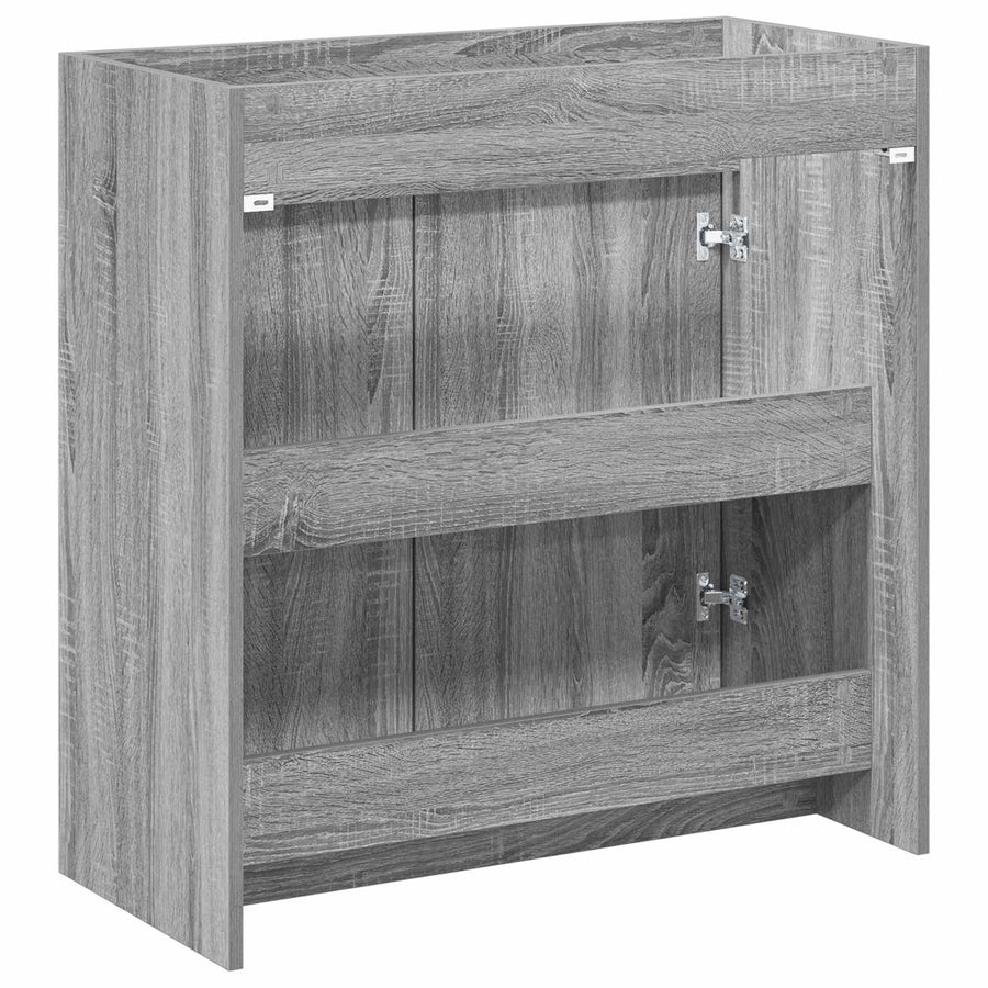 Badkamer Onder Wasbak Kast Grijs Sonoma 78,5 x 37,5 x 81 cm