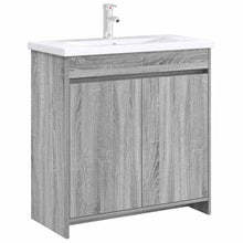 Badkamer Onder Wasbak Kast Grijs Sonoma 78,5 x 37,5 x 81 cm