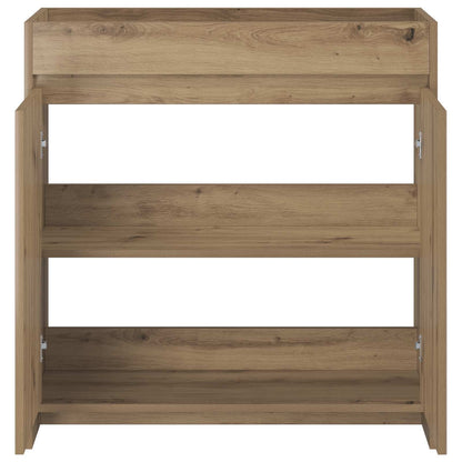 Badkamer Onder Wasbak Kast Artisanaal eiken 78,5 x 37,5 x 81 cm
