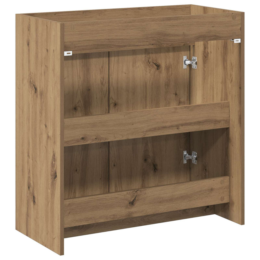 Badkamer Onder Wasbak Kast Artisanaal eiken 78,5 x 37,5 x 81 cm