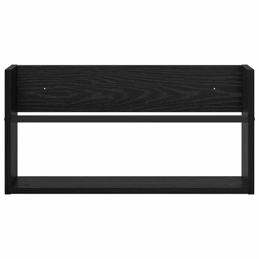 Tijdschrift Rek Bewerkt Hout 1 60 x 12 x 30 cm Zwart eiken