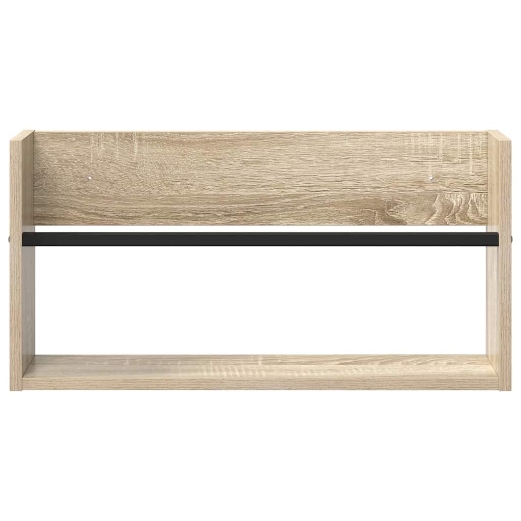 Tijdschrift Rek Bewerkt Hout 1 60 x 12 x 30 cm Sonoma eiken