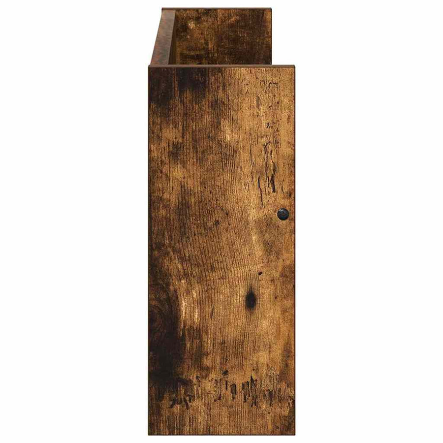 Tijdschrift Rek Bewerkt Hout 1 60 x 12 x 30 cm Gerookt eiken