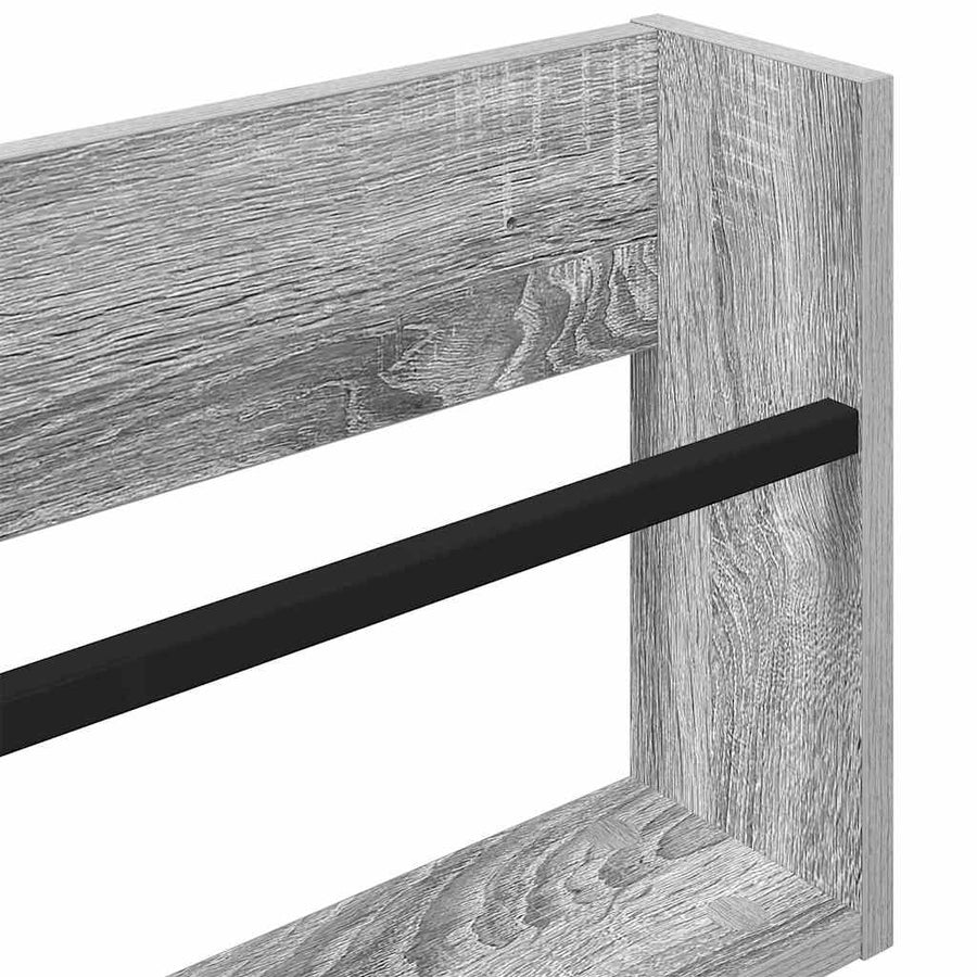 Tijdschrift Rek Bewerkt Hout 1 60 x 12 x 30 cm Grijs sonoma