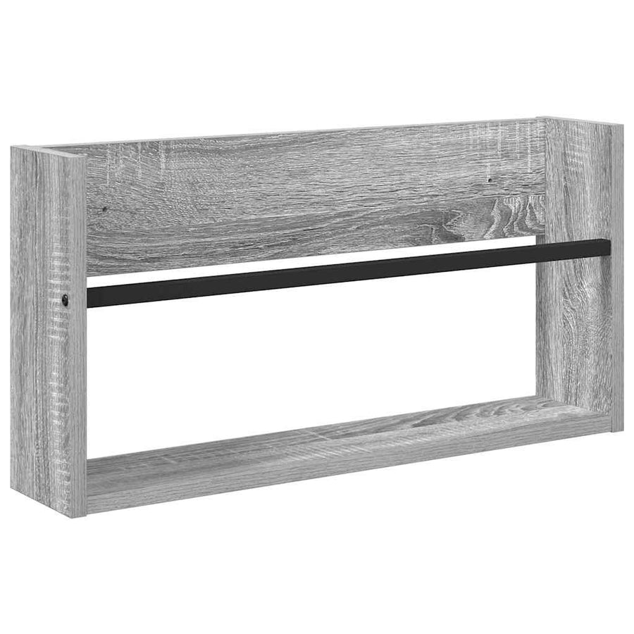 Tijdschrift Rek Bewerkt Hout 1 60 x 12 x 30 cm Grijs sonoma