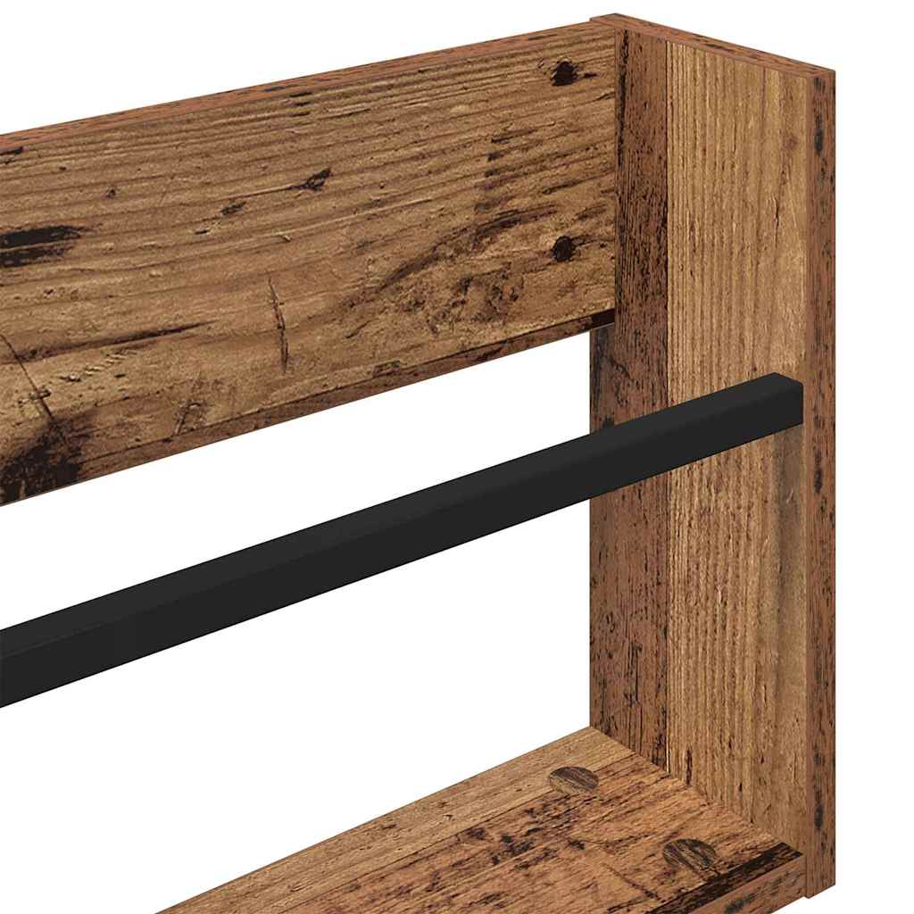 Tijdschrift Rek Met Plank Oudhout Bewerkt Hout 1 60 x 12 x 30 cm Oud hout