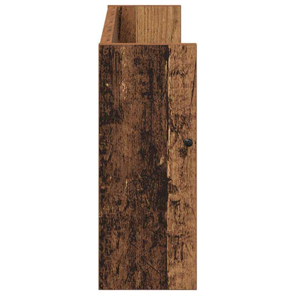 Tijdschrift Rek 2 Pcs Oudhout Bewerkt Hout 60 x 12 x 30 cm Oud hout