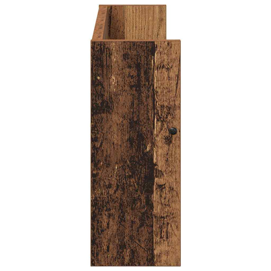 Tijdschrift Rek 2 Pcs Oudhout Bewerkt Hout 60 x 12 x 30 cm Oud hout