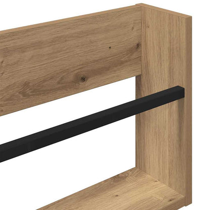 Tijdschrift Rek Met Plank 2 Pcs Artisan Eiken 60 x 12 x 30 cm artisanaal eikenkleurig