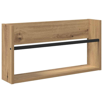 Tijdschrift Rek Met Plank 2 Pcs Artisan Eiken 60 x 12 x 30 cm artisanaal eikenkleurig
