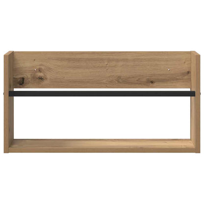 Tijdschrift Rek Met Plank 2 Pcs Artisan Eiken 60 x 12 x 30 cm artisanaal eikenkleurig