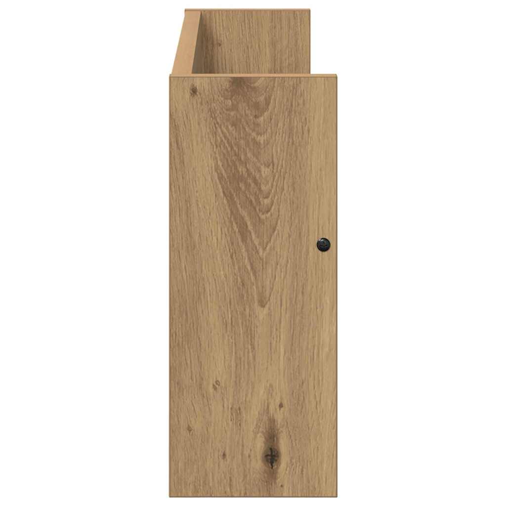 Tijdschrift Rek Met Plank 2 Pcs Artisan Eiken 60 x 12 x 30 cm artisanaal eikenkleurig