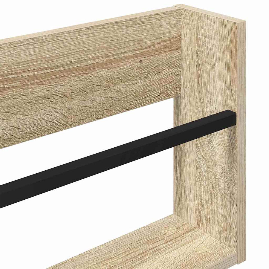 Tijdschrift Rek Bewerkt Hout 1 80 x 12 x 30 cm Sonoma eiken