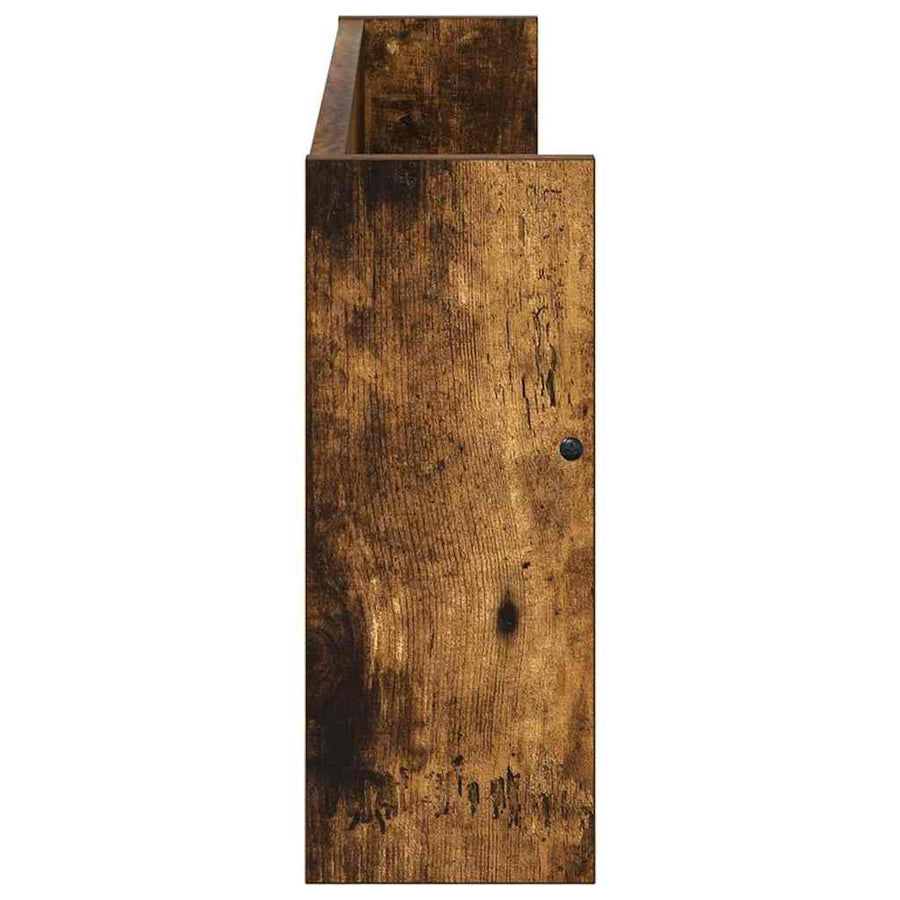Tijdschrift Rek Bewerkt Hout 1 80 x 12 x 30 cm Gerookt eiken