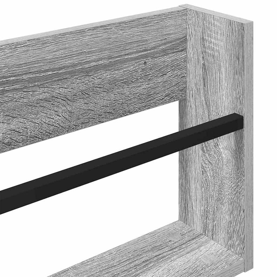 Tijdschrift Rek Bewerkt Hout 1 80 x 12 x 30 cm Grijs sonoma
