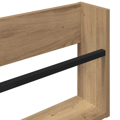 Tijdschrift Rek Met Plank 2 Pcs Artisan Eiken 80 x 12 x 30 cm artisanaal eikenkleurig