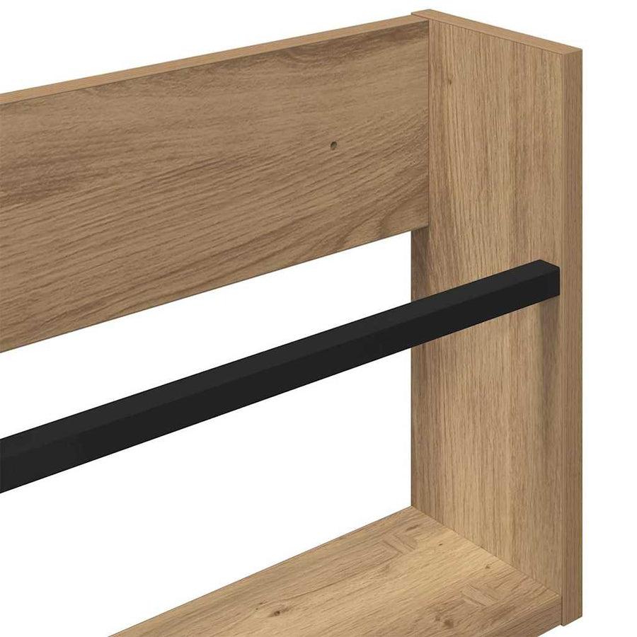 Tijdschrift Rek Met Plank 2 Pcs Artisan Eiken 80 x 12 x 30 cm artisanaal eikenkleurig