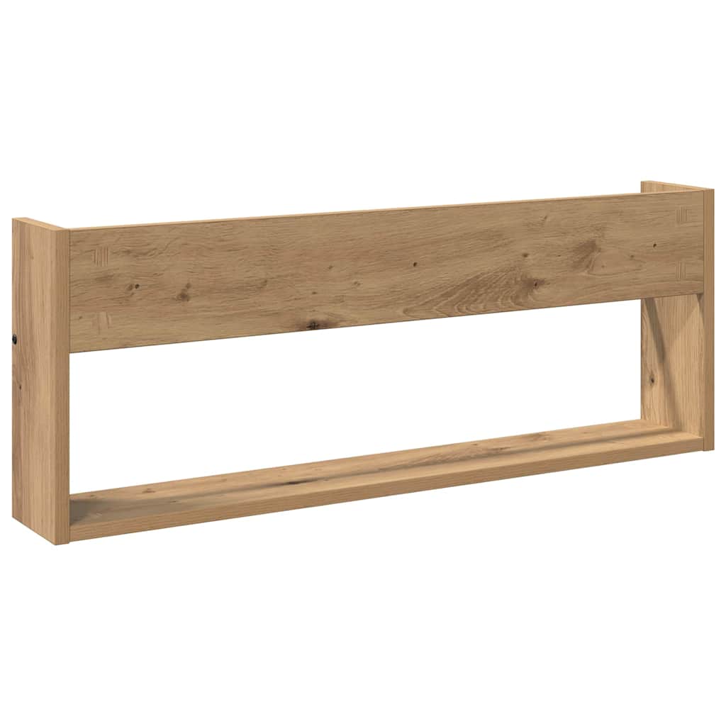 Tijdschrift Rek Met Plank 2 Pcs Artisan Eiken 80 x 12 x 30 cm artisanaal eikenkleurig