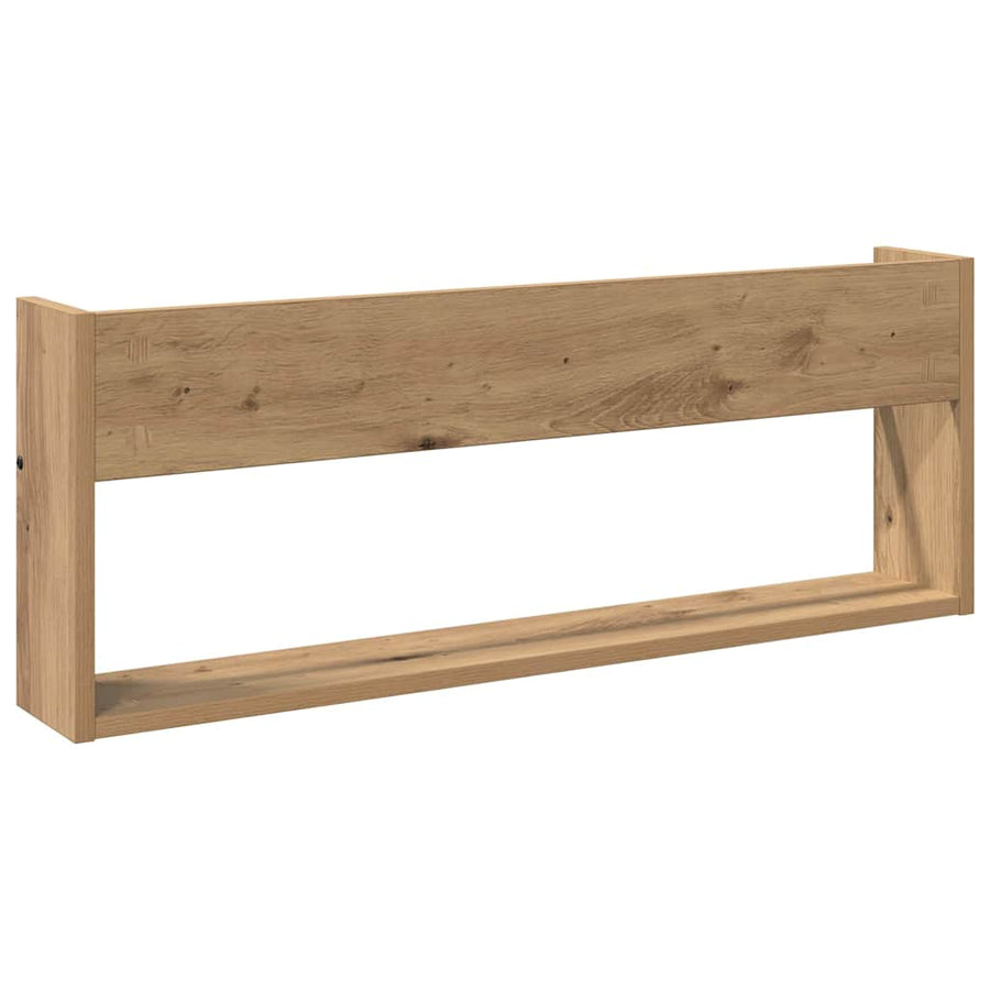 Tijdschrift Rek Met Plank 2 Pcs Artisan Eiken 80 x 12 x 30 cm artisanaal eikenkleurig