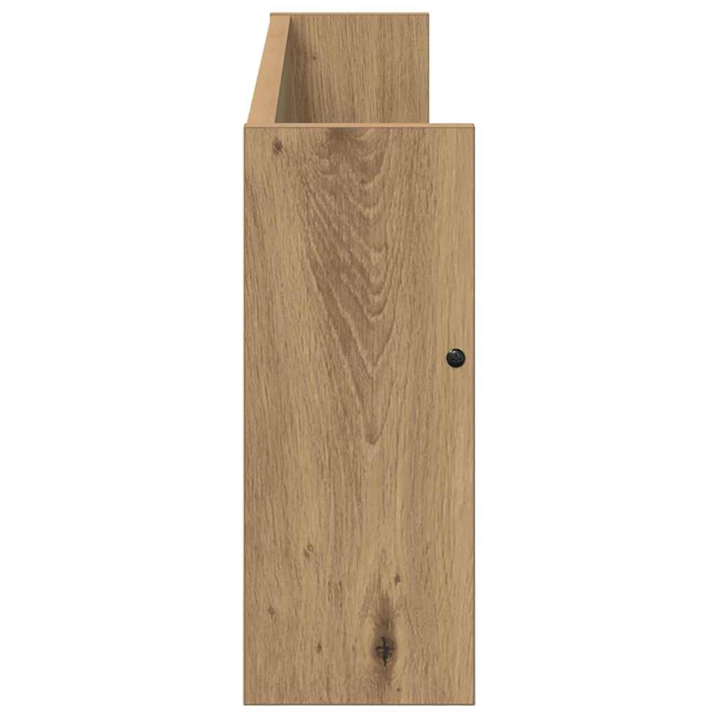 Tijdschrift Rek Met Plank 2 Pcs Artisan Eiken 80 x 12 x 30 cm artisanaal eikenkleurig