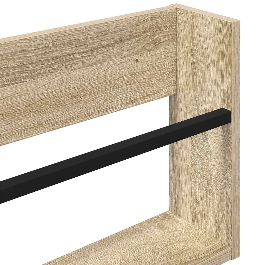Tijdschrift Rek Bewerkt Hout 1 100 x 12 x 30 cm Sonoma eiken