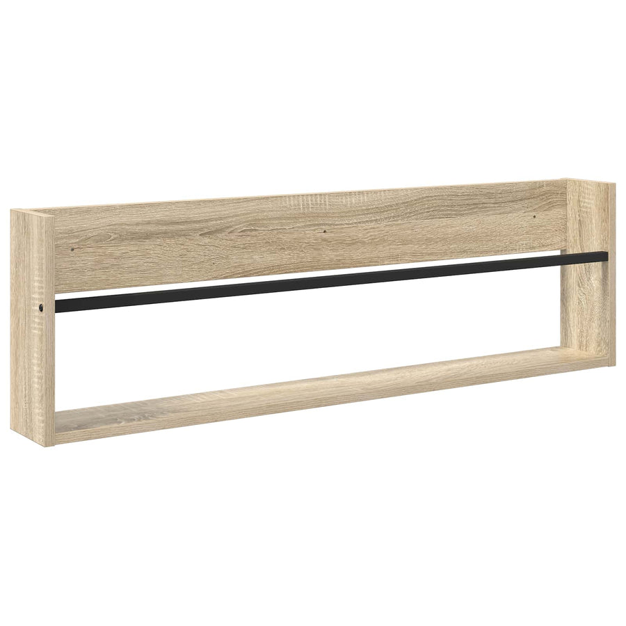 Tijdschrift Rek Bewerkt Hout 1 100 x 12 x 30 cm Sonoma eiken