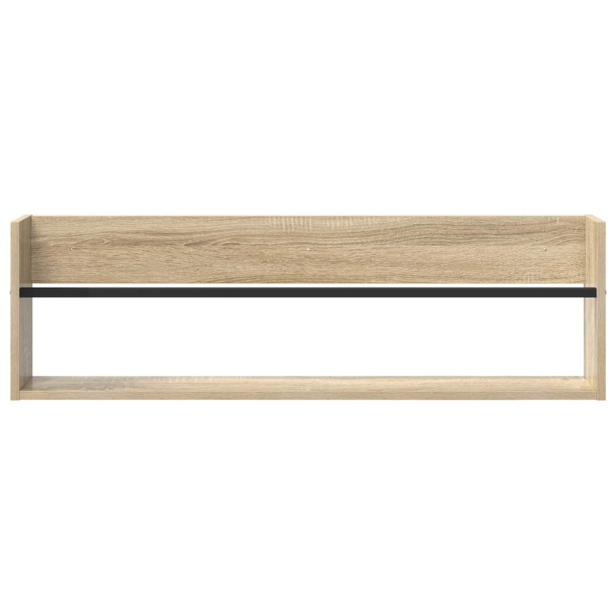 Tijdschrift Rek Bewerkt Hout 1 100 x 12 x 30 cm Sonoma eiken