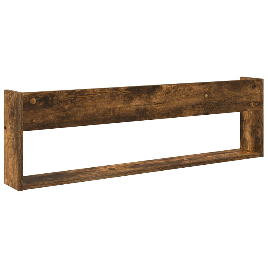 Tijdschrift Rek Bewerkt Hout 1 100 x 12 x 30 cm Gerookt eiken