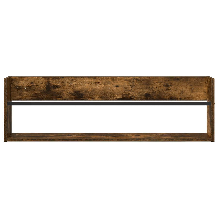 Tijdschrift Rek Bewerkt Hout 1 100 x 12 x 30 cm Gerookt eiken
