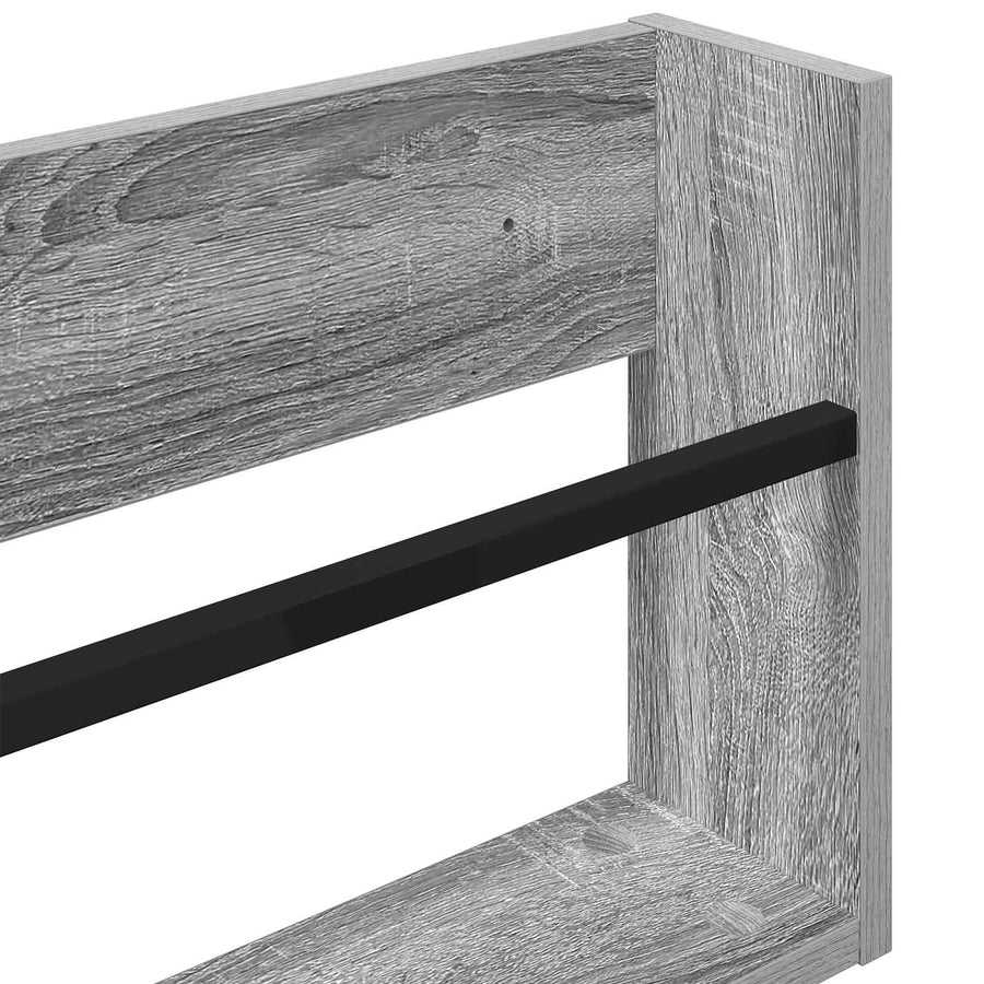 Tijdschrift Rek Bewerkt Hout 1 100 x 12 x 30 cm Grijs sonoma
