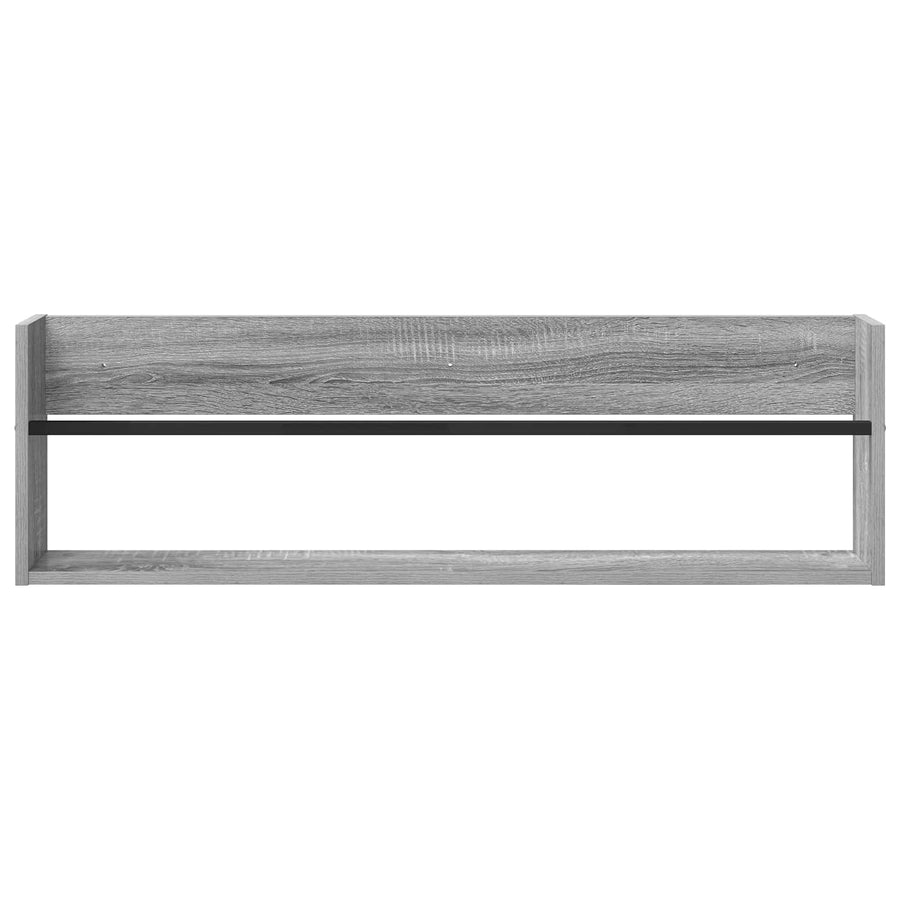 Tijdschrift Rek Bewerkt Hout 1 100 x 12 x 30 cm Grijs sonoma