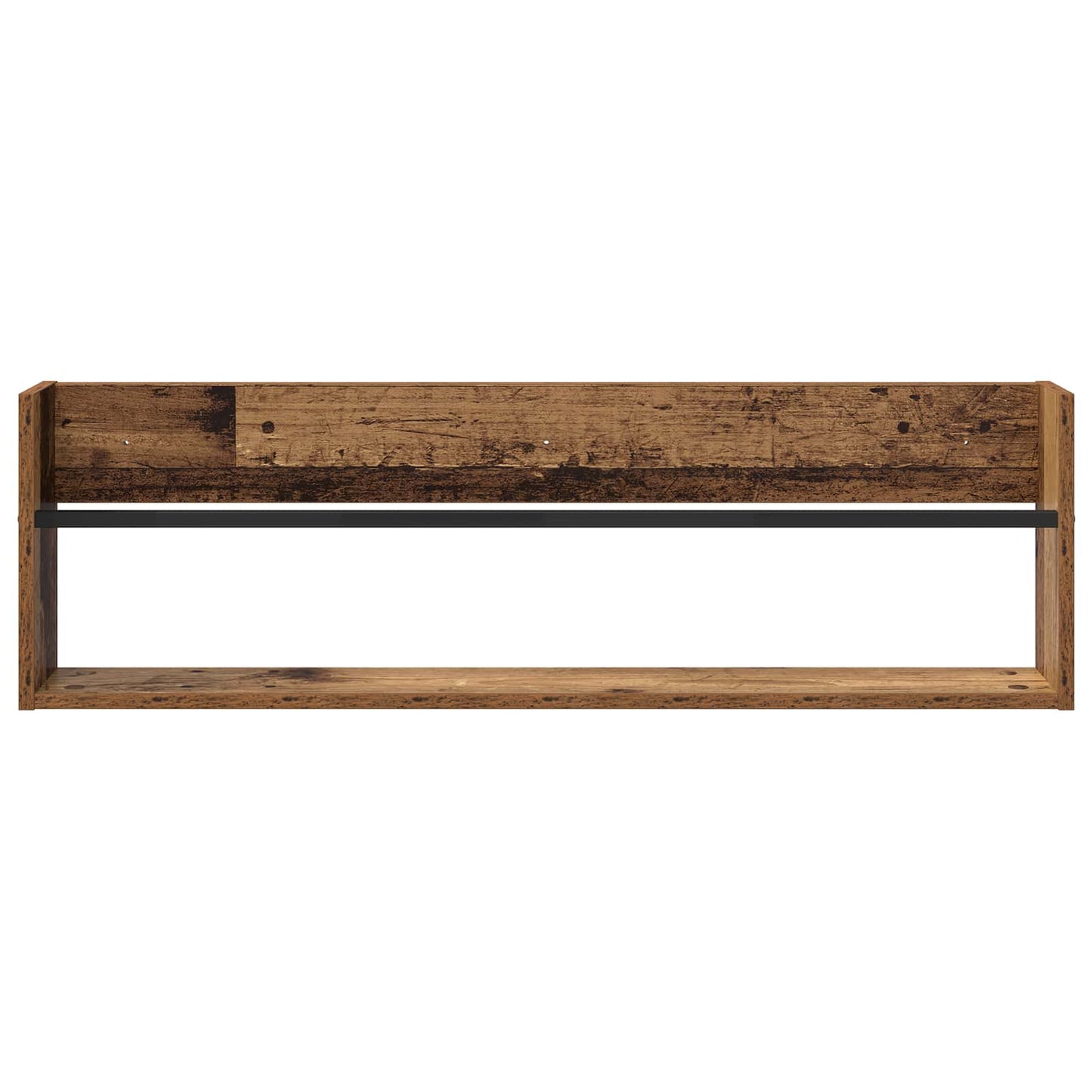 Tijdschrift Rek Met Plank Oudhout Bewerkt Hout 1 100 x 12 x 30 cm Oud hout
