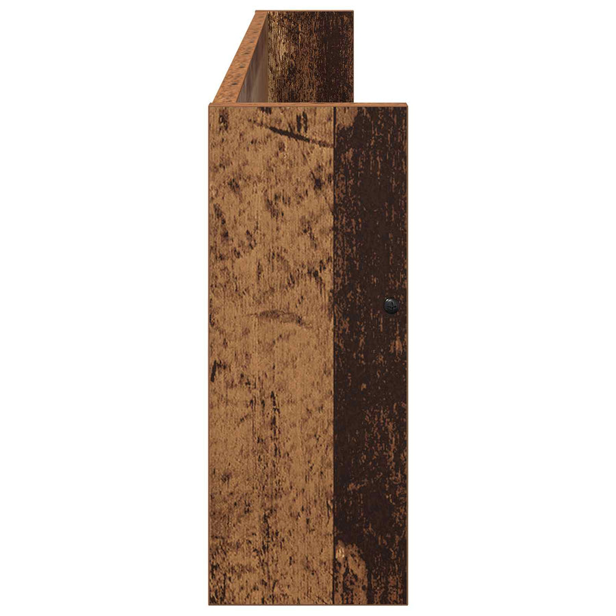 Tijdschrift Rek Met Plank Oudhout Bewerkt Hout 1 100 x 12 x 30 cm Oud hout