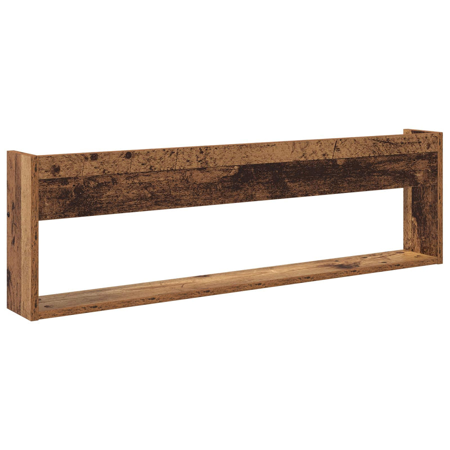 Tijdschrift Rek 2 Pcs Oudhout Bewerkt Hout 100 x 12 x 30 cm Oud hout