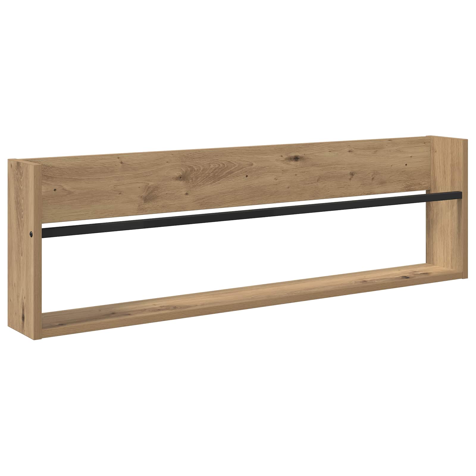 Tijdschrift Rek Artisan Eiken Bewerkt Hout 1 100 x 12 x 30 cm artisanaal eikenkleurig