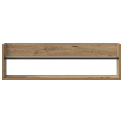 Tijdschrift Rek Artisan Eiken Bewerkt Hout 1 100 x 12 x 30 cm artisanaal eikenkleurig