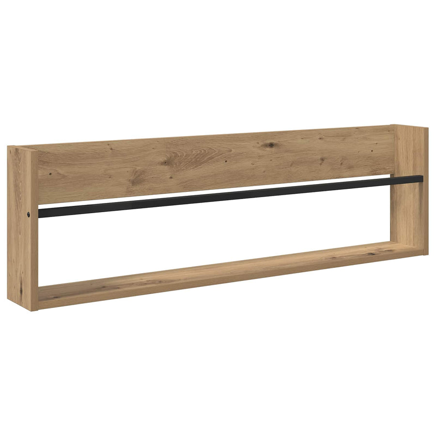 Tijdschrift Rek Met Plank 2 Pcs Artisan Eiken 100 x 12 x 30 cm artisanaal eikenkleurig