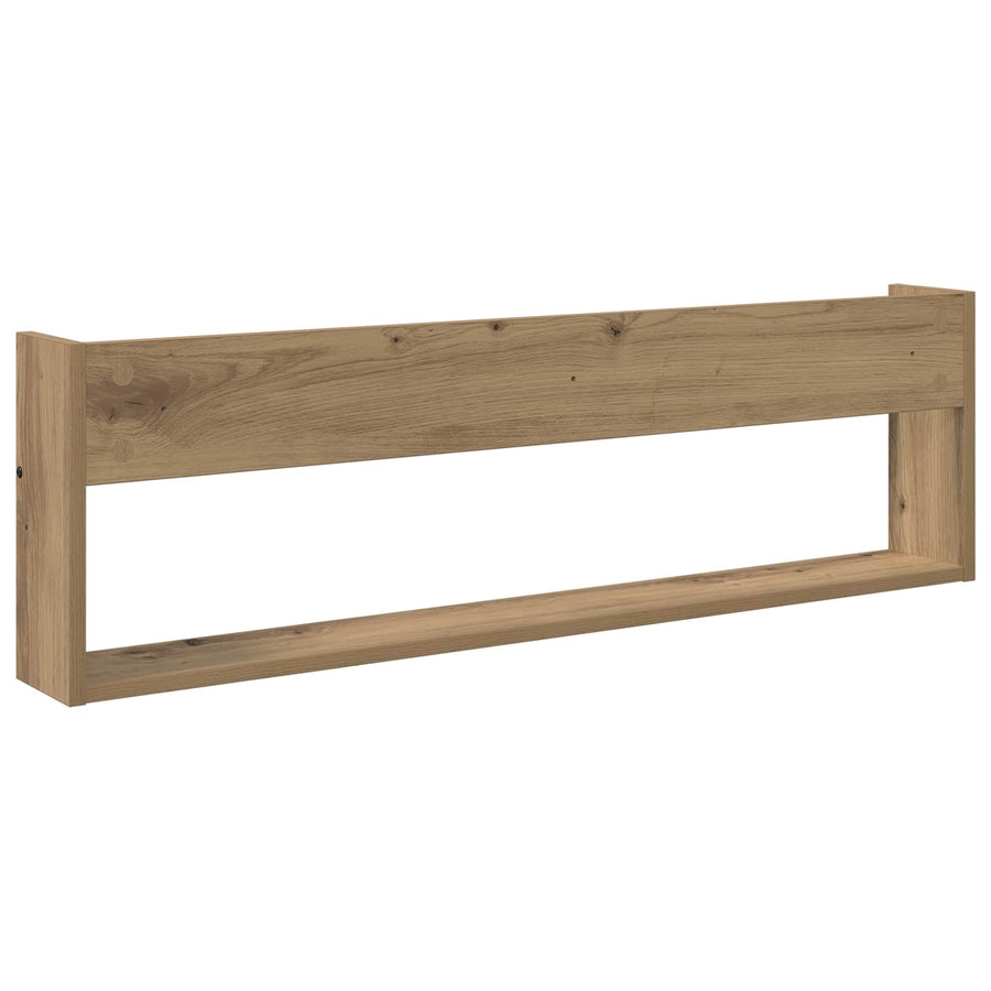 Tijdschrift Rek Met Plank 2 Pcs Artisan Eiken 100 x 12 x 30 cm artisanaal eikenkleurig