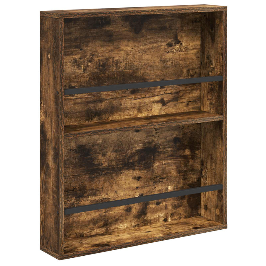 Tijdschrift Rek Bewerkt Hout 1 60 x 12 x 70 cm Gerookt eiken