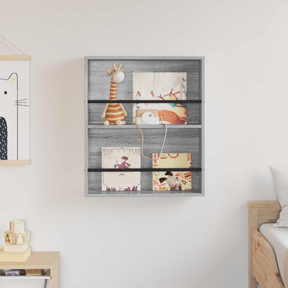 Tijdschrift Rek Bewerkt Hout 1 60 x 12 x 70 cm Grijs sonoma