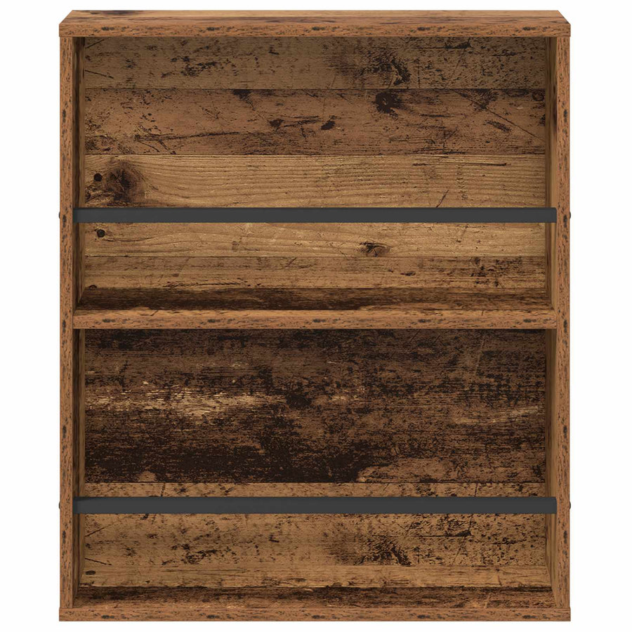 Tijdschrift Rek Met Plank Oudhout Bewerkt Hout 1 60 x 12 x 70 cm Oud hout