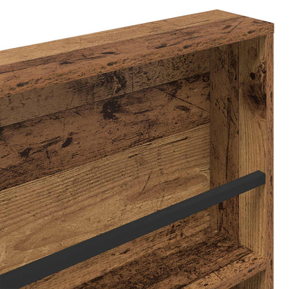 Tijdschrift Rek 2 Pcs Oudhout Bewerkt Hout 60 x 12 x 70 cm Oud hout