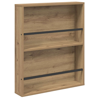 Tijdschrift Rek Artisan Eiken Bewerkt Hout 1 60 x 12 x 70 cm artisanaal eikenkleurig