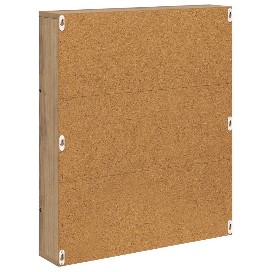 Tijdschrift Rek Artisan Eiken Bewerkt Hout 1 60 x 12 x 70 cm artisanaal eikenkleurig