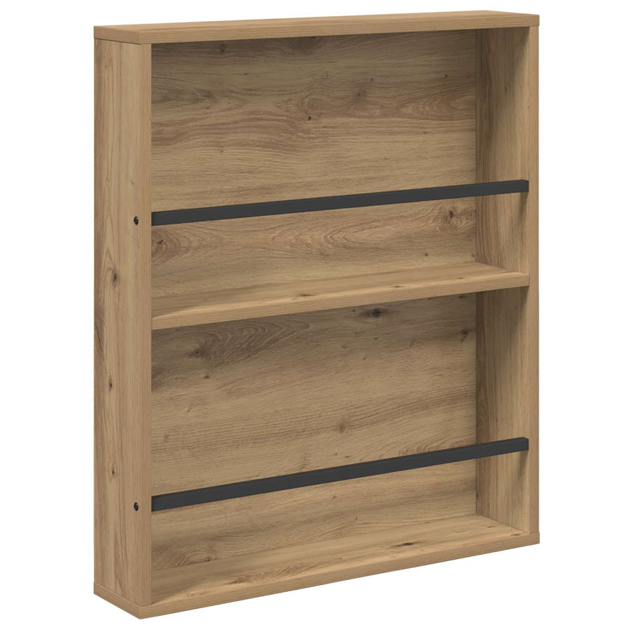 Tijdschrift Rek Met Plank 2 Pcs Artisan Eiken 60 x 12 x 70 cm artisanaal eikenkleurig