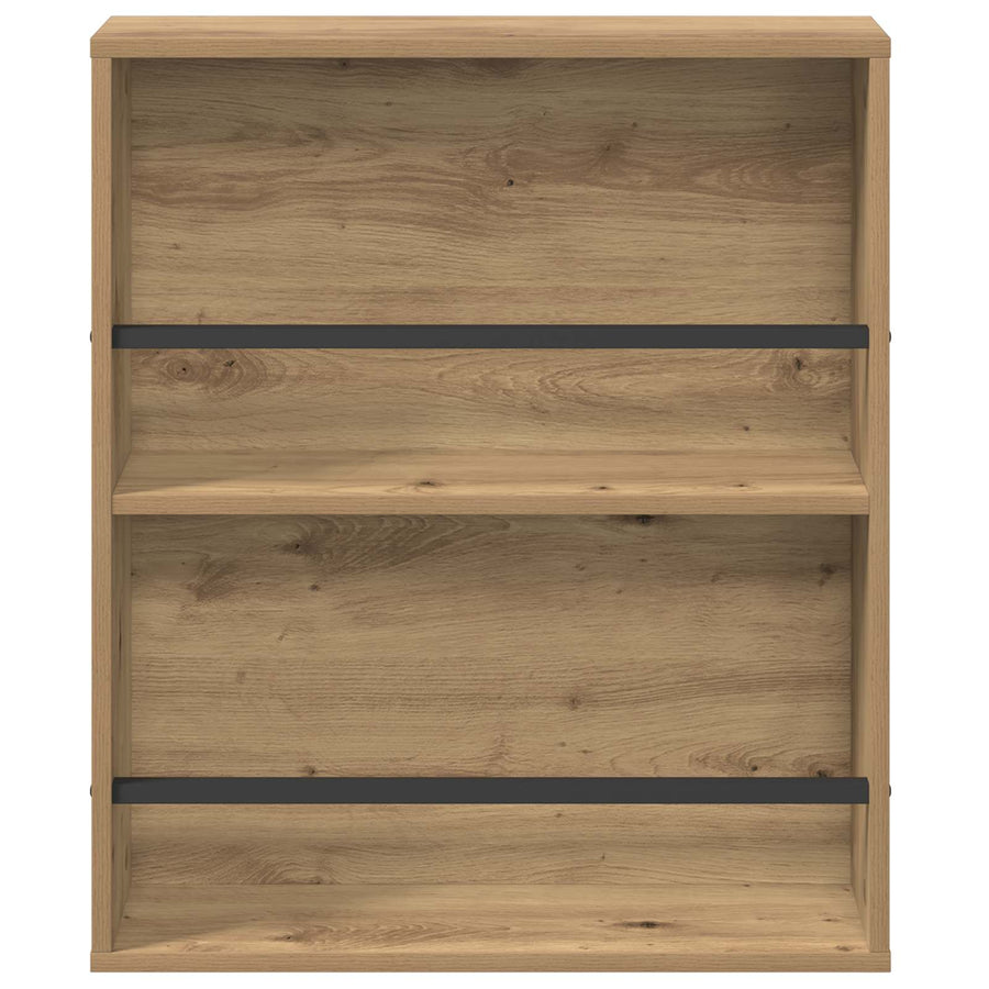 Tijdschrift Rek Met Plank 2 Pcs Artisan Eiken 60 x 12 x 70 cm artisanaal eikenkleurig