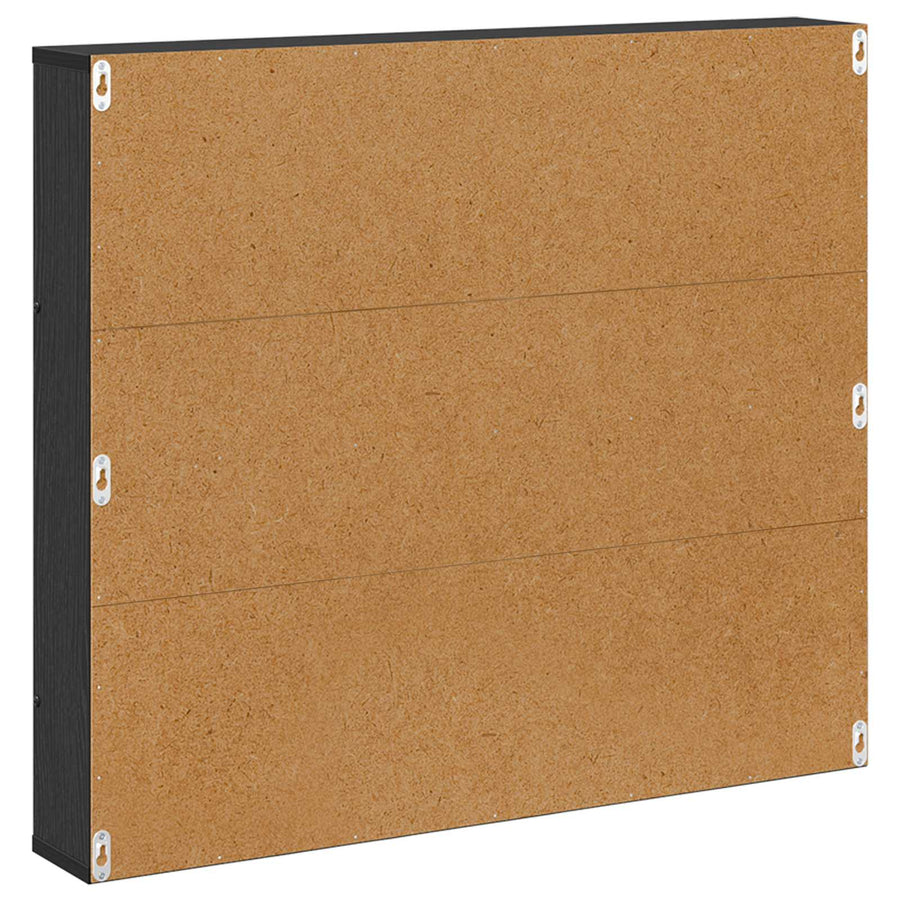 Tijdschrift Rek Bewerkt Hout 1 80 x 12 x 70 cm Zwart eiken