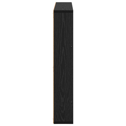 Tijdschrift Rek Bewerkt Hout 1 80 x 12 x 70 cm Zwart eiken