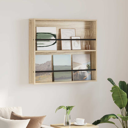 Tijdschrift Rek Bewerkt Hout 1 80 x 12 x 70 cm Sonoma eiken